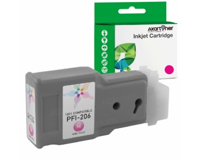 Compatible Canon PFI206 Magenta Cartucho de Tinta Pigmentada PFI-206M / 5305B001 para Canon imagePROGRAF IPF 6400, IPF 6450