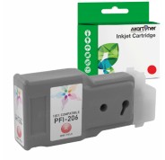 Compatible Canon PFI206 Rojo Cartucho de Tinta Pigmentada PFI-206R / 5309B001 para Canon imagePROGRAF IPF 6400, IPF 6450