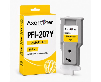 Compatible Canon PFI207 Amarillo Cartucho de Tinta PFI-207Y / 8792B001 para Canon imagePROGRAF IPF 680 / 685 / 780 / 785