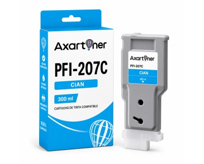 Compatible Canon PFI207 Cyan Cartucho de Tinta PFI-207C / 8790B001 para Canon imagePROGRAF IPF 680 / 685 / 780 / 785