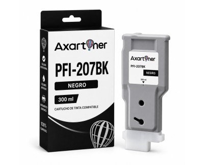 Compatible Canon PFI207 Negro Cartucho de Tinta PFI-207BK / 8789B001 para Canon imagePROGRAF IPF 680 / 685 / 780 / 785