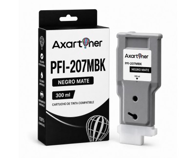 Compatible Canon PFI207 Negro Mate Cartucho de Tinta Pigmentada PFI-207MBK / 8788B001 para Canon imagePROGRAF IPF 680 / 685 / 780 / 785