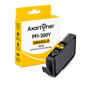 Compatible Canon PFI300 Amarillo Cartucho de Tinta Pigmentada 4196C001 / PFI300Y para Canon imagePROGRAF Pro-300