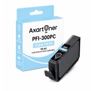 Compatible Canon PFI300 Cyan Photo Cartucho de Tinta Pigmentada 4197C001 / PFI300PC para Canon imagePROGRAF Pro-300
