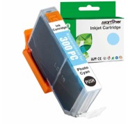 Compatible Canon PFI300 Cyan Photo Cartucho de Tinta Pigmentada 4197C001 / PFI300PC para Canon imagePROGRAF Pro-300