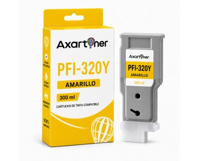Compatible Canon PFI320 Amarillo Cartucho de Tinta Pigmentada 2893C001 / PFI-320Y para imagePROGRAF GP200, GP300, TM200, TM205, TM300, TM305, TM350, TM355