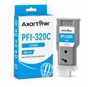 Compatible Canon PFI320 Cyan Cartucho de Tinta Pigmentada 2891C001 / PFI-320C para imagePROGRAF GP200, GP300, TM200, TM205, TM300, TM305, TM350, TM355