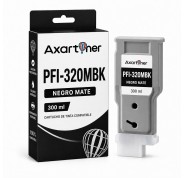 Compatible Canon PFI320 Negro Mate Cartucho de Tinta Pigmentada 2889C001 / PFI-320MBK para imagePROGRAF GP200, GP300, TM200, TM205, TM300, TM305, TM350, TM355