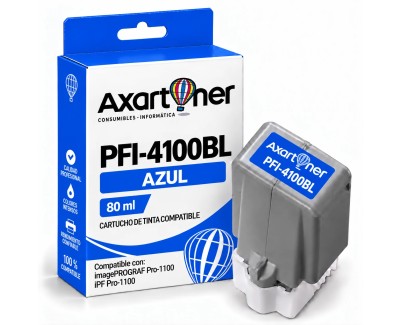 Compatible Canon PFI4100 Blue Cartucho de Tinta Pigmentada PFI-4100BL / 6786C001 para imagePROGRAF Pro-1100 / iPF Pro1100