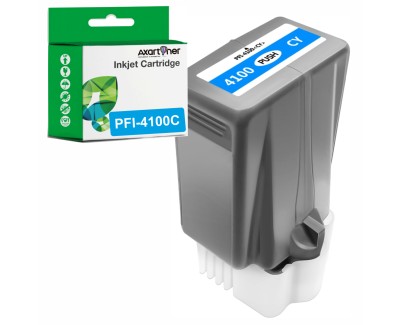 Compatible Canon PFI4100 Cyan Cartucho de Tinta Pigmentada PFI-4100C / 6778C001 para imagePROGRAF Pro-1100 / iPF Pro1100