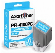 Compatible Canon PFI4100 Cyan Photo Cartucho de Tinta Pigmentada PFI-4100PC / 6781C001 para imagePROGRAF Pro-1100 / iPF Pro1100