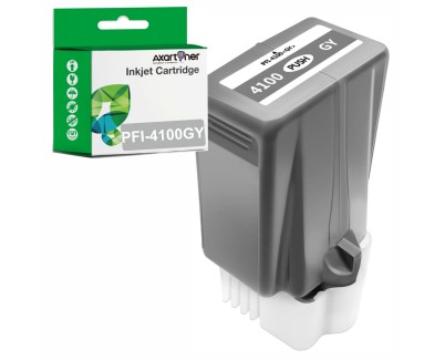 Compatible Canon PFI4100 Gris Cartucho de Tinta Pigmentada PFI-4100GY / 6783C00 para imagePROGRAF Pro-1100 / iPF Pro1100