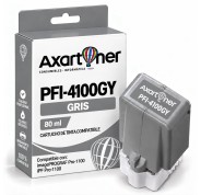 Compatible Canon PFI4100 Gris Cartucho de Tinta Pigmentada PFI-4100GY / 6783C00 para imagePROGRAF Pro-1100 / iPF Pro1100