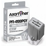 Compatible Canon PFI4100 Gris Photo Cartucho de Tinta Pigmentada PFI-4100PGY / 6784C001 para imagePROGRAF Pro-1100 / iPF Pro1100