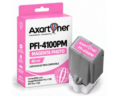 Compatible Canon PFI4100 Magenta Photo Cartucho de Tinta Pigmentada PFI-4100PM / 6782C001 para imagePROGRAF Pro-1100 / iPF Pro1100