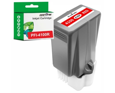 Compatible Canon PFI4100 Rojo Cartucho de Tinta Pigmentada PFI-4100R / 6785C001 para imagePROGRAF Pro-1100 / iPF Pro1100