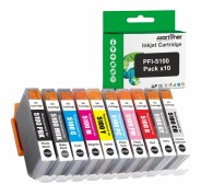 Compatible Pack x10 Canon PFI5100 Cartuchos de Tinta Pigmentada PFI-5100 para Canon imagePROGRAF Pro-310 / iPF Pro-310