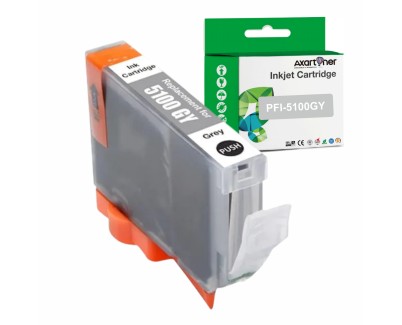 Compatible Canon PFI5100 Gris Cartucho de Tinta Pigmentada PFI-5100GY / 6959C001 para Canon imagePROGRAF Pro-310 / iPF Pro-310