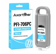 Compatible Canon PFI706 Cyan Photo Cartucho de Tinta Pigmentada 6685B001 / PFI-706PC para imagePROGRAF IPF8300, IPF8400, IPF9400