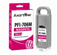 Compatible Canon PFI706 Magenta Cartucho de Tinta Pigmentada 6683B001 / PFI-706M para imagePROGRAF IPF8300, IPF8400, IPF9400