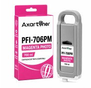 Compatible Canon PFI706 Magenta Photo Cartucho de Tinta Pigmentada 6686B001 / PFI-706PM para imagePROGRAF IPF8300, IPF8400, IPF9400