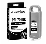 Compatible Canon PFI706 Negro Cartucho de Tinta Pigmentada 6681B001 / PFI-706BK para imagePROGRAF IPF8300, IPF8400, IPF9400