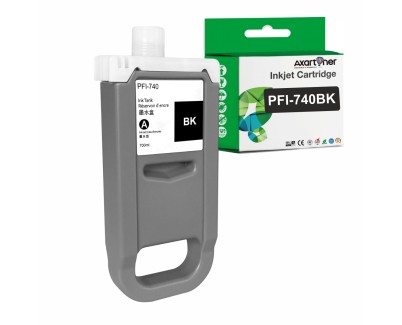 Compatible Canon PFI740BK / PFI340BK Negro Cartucho de Tinta Pigmentada 4769C001 / 4774C001 para imagePROGRAF TZ-30000 TZ-32000