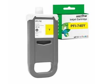 Compatible Canon PFI740Y / PFI340Y Amarillo Cartucho de Tinta Pigmentada 4772C001 / 4777C001 para imagePROGRAF TZ-30000 TZ-32000