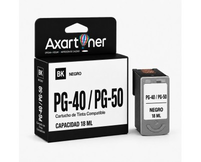 Compatible Canon PG40 / PG50 / PG37 Negro Cartucho de Tinta - Muestra Nivel de Tinta - 0615B001 / 0616B001 / 2145B001