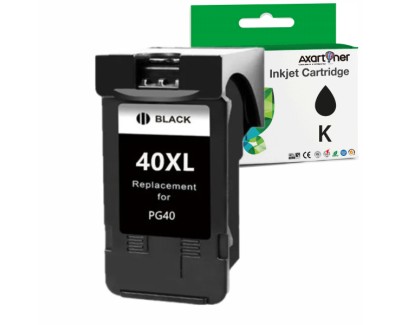 Compatible Canon PG40 / PG50 / PG37 Negro Cartucho de Tinta - Muestra Nivel de Tinta - 0615B001 / 0616B001 / 2145B001