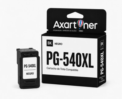 Compatible Canon PG540XL Negro 5222B005 / 5225B005 Cartucho de Tinta - Muestra Nivel de Tinta PG-540 / PG540