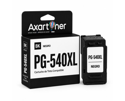 Compatible Canon PG540XL Negro 5222B005 / 5225B005 Cartucho de Tinta - Muestra Nivel de Tinta PG-540 / PG540