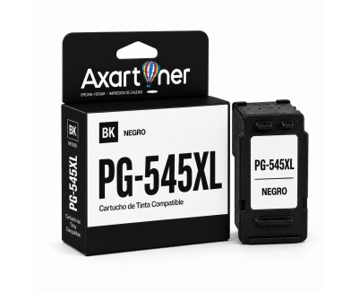 Compatible Canon PG545XL / PG-545 Negro Cartucho de Tinta 8286B001 (Muestra Nivel de Tinta)