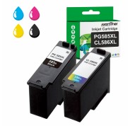Compatible Pack x2 Canon PG585XL Negro + CL586XL Color Cartuchos de Tinta para Canon Pixma TS7650i / TS7750i