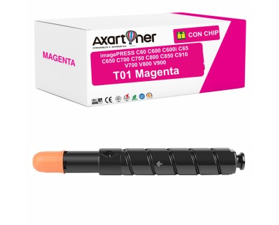 Compatible Canon T01 / 8068B001 Magenta Cartucho de Toner para imagePress C60 C600 C600i C65 C650 C700 C750 C800 C850 C910 V700 V800 V900