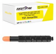 Compatible Canon T01 / 8069B001 Amarillo Cartucho de Toner para imagePress C60 C600 C600i C65 C650 C700 C750 C800 C850 C910 V700 V800 V900