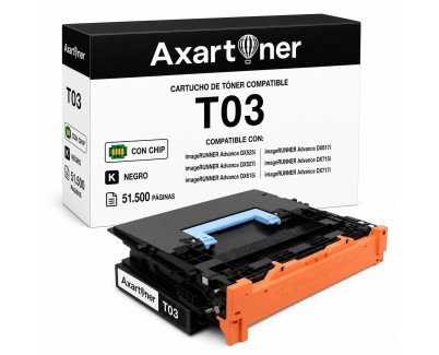 Compatible Canon T03 Negro Cartucho de Toner 2725C001 para imageRUNNER Advance DX525i DX527i DX615i DX617i DX715i DX717i