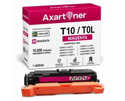 Compatible Canon T10 / T10L - Con Chip - Magenta Cartucho de Toner 4564C001 / 4803C001 para Canon i-SENSYS X C1533 / X C1538 - Canon IR-C1533 / IR-C1538