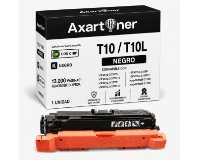 Compatible Canon T10 / T10L - Con Chip - Negro Cartucho de Toner 4566C001 / 4805C001 para Canon i-SENSYS X C1533 / X C1538 - Canon IR-C1533 / IR-C1538