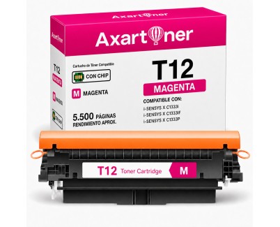 Compatible Canon T12 Magenta Cartucho de Toner 5096C006 para Canon i-SENSYS X C1333i / X C1333iF / X C1333P