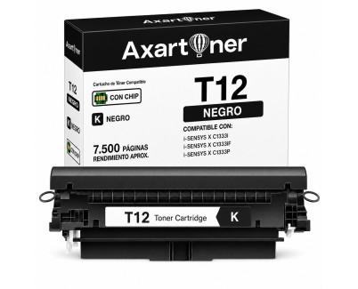 Compatible Canon T12 Negro Cartucho de Toner 5098C006 para Canon i-SENSYS X C1333i / X C1333iF / X C1333P