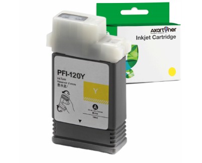 Compatible Canon PFI120 / PFI-120Y Amarillo Cartucho de Tinta Pigmentada 2888C001 para ImagePrograf TM-200, TM-205, TM-300, TM-305