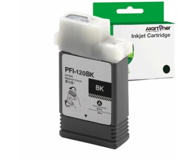 Compatible Canon PFI120 / PFI-120BK Negro Cartucho de Tinta Pigmentada 2885C001 para ImagePrograf TM-200, TM-205, TM-300, TM-305