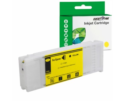 Compatible Epson T7254 Amarillo Cartucho de Tinta C13T725400 para Epson SureColor SC-F2000 / SC-F2100