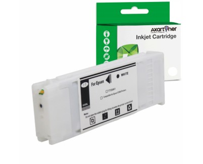 Compatible Epson T725A Blanco Cartucho de Tinta C13T725A00 para Epson SureColor SC-F2000 / SC-F2100