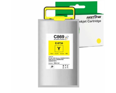 Compatible Epson T9734 Amarillo Cartucho de Tinta Pigmentada C13T973400 para Epson WorkForce Pro WF-C869