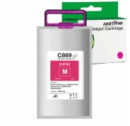 Compatible Epson T9743 Magenta Cartucho de Tinta Pigmentada C13T974300 para Epson WorkForce Pro WF-C869