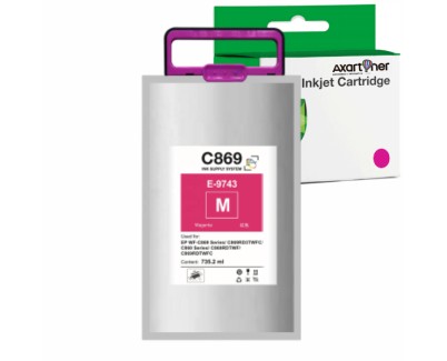 Compatible Epson T9743 Magenta Cartucho de Tinta Pigmentada C13T974300 para Epson WorkForce Pro WF-C869