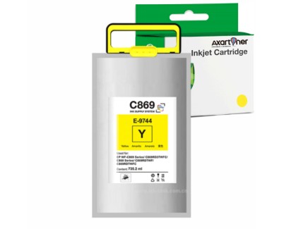 Compatible Epson T9744 Amarillo Cartucho de Tinta Pigmentada C13T974400 para Epson WorkForce Pro WF-C869