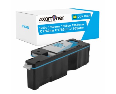 Compatible Dell 1250c / 1350cnw / 1355cn / 1355cnw / C1760nw / C1765nf / C1765nfw Cyan Cartucho de Toner 593-11141 / 79K5P / C5GC3 / 593-11145 / 5PR32 / YX24V